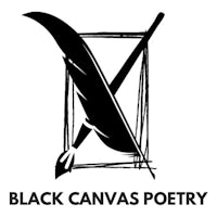black canvas poetry logo