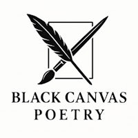 black canvas poetry logo